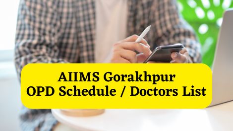 AIIMS Gorakhpur OPD Schedule Doctors List